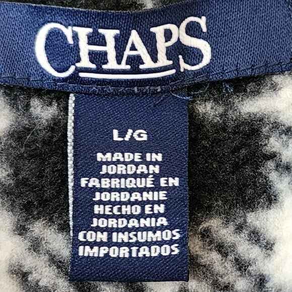 Chaps Women’s Full Zipper Plaid Fleece Vest With Pockets Size Large - Picture 8 of 9